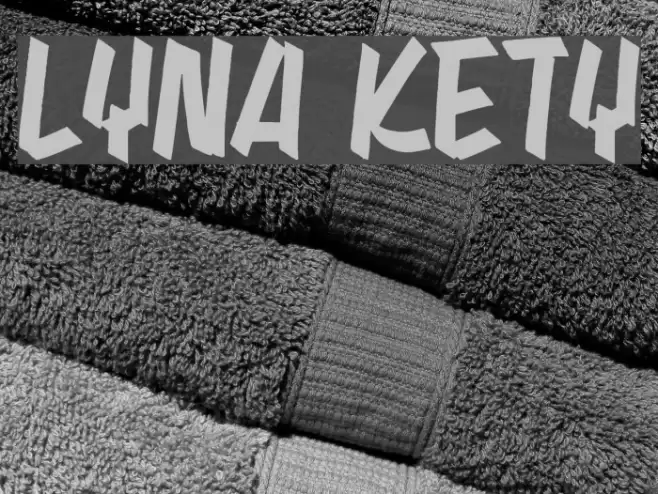 LYNA KETY Font examples