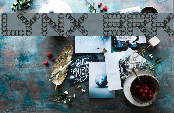 LYNX BRK Font examples