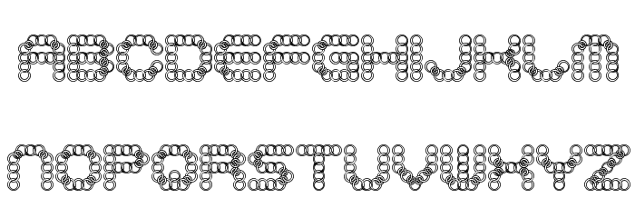 LYNX BRK Font LOWERCASE