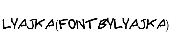 Lyajka(FONT BY LYAJKA)  Скачать бесплатные шрифты