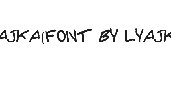 Lyajka(FONT BY LYAJKA) Logo