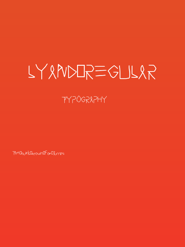 Lyand Regular Poster