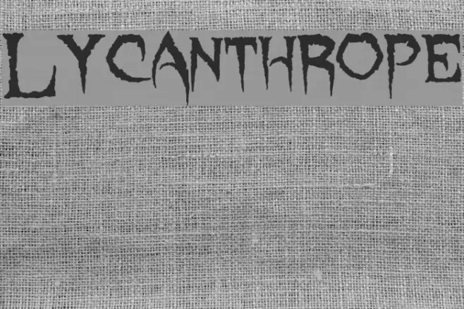 Lycanthrope Font examples