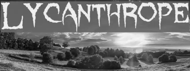 Lycanthrope Font examples