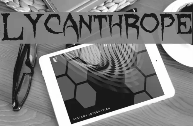 Lycanthrope Font examples