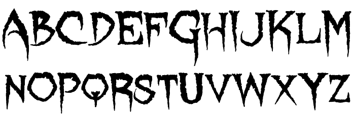 Lycanthrope Font LOWERCASE