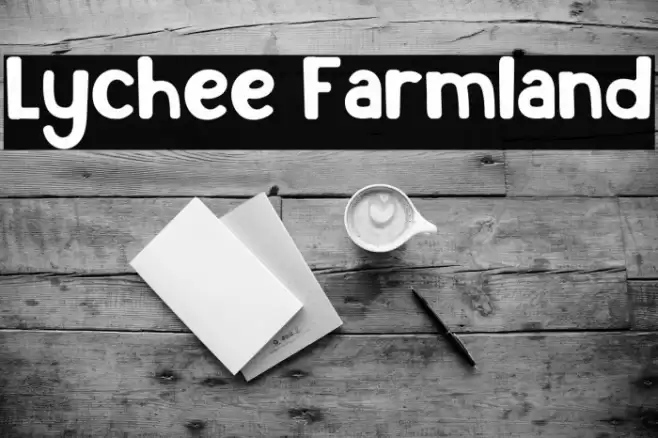 Lychee Farmland Font examples