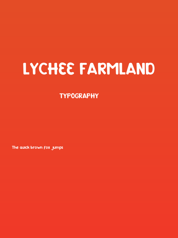 Lychee Farmland Poster
