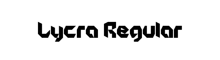 Lycra Regular  Fuentes Gratis Descargar