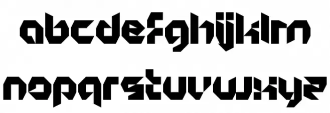 Lycra Regular Font Litere mici