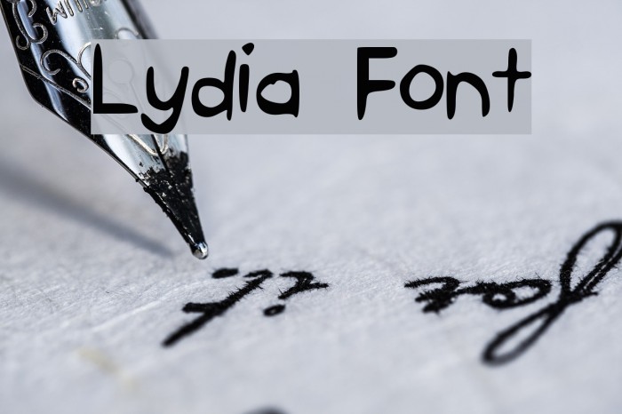 Lydia Font examples