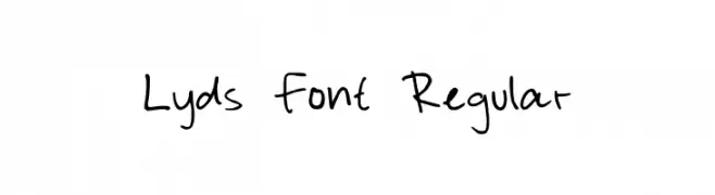 Lyds Font Regular  नि: शुल्क फ़ॉन्ट्स डाउनलोड