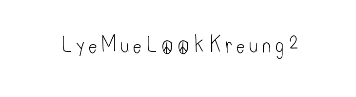 LyeMueLookKreung2  Descarca Fonturi Gratis