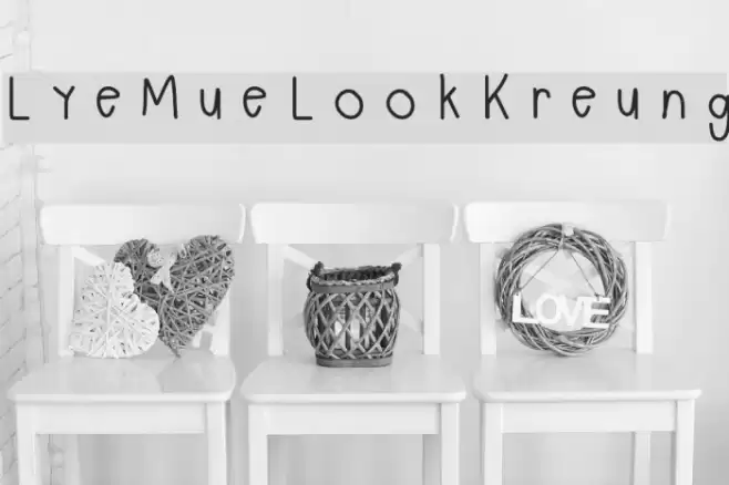 LyeMueLookKreung Font examples