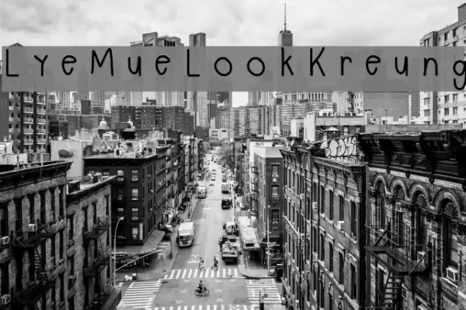 LyeMueLookKreung Font examples