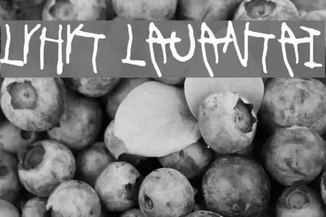 Lyhyt Lauantai Font examples