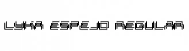 Lyka Espejo Regular  Frei Schriftart Herunterladen