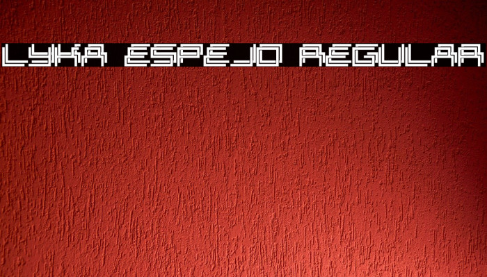 Lyka Espejo Regular Font examples