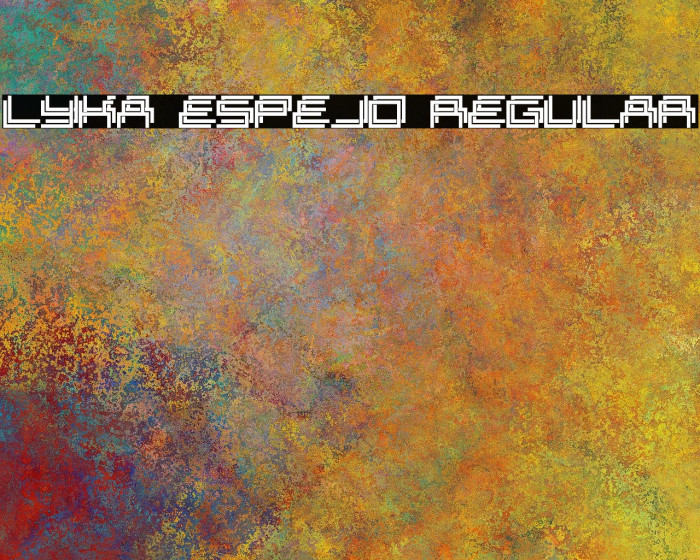 Lyka Espejo Regular Font examples