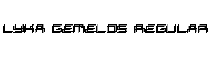 Lyka Gemelos Regular Fonte