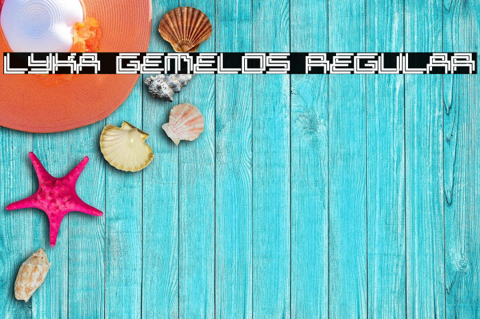 Lyka Gemelos Regular Fonte examples