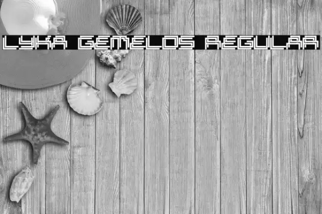 Lyka Gemelos Regular Font examples