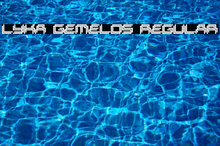 Lyka Gemelos Regular Fonte examples