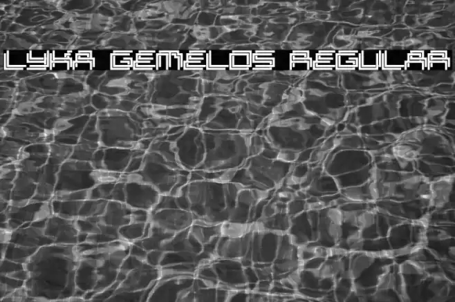 Lyka Gemelos Regular Font examples