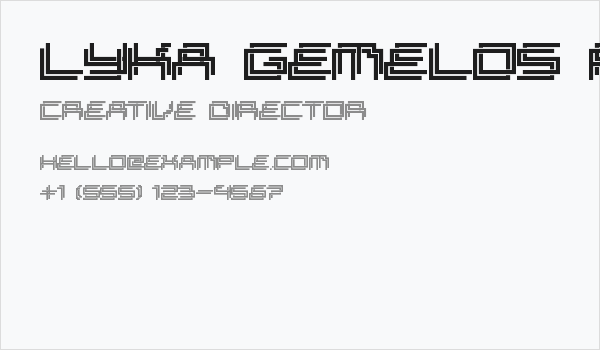 Lyka Gemelos Regular Business Card
