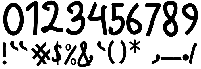 Lylac Display Font OTHER CHARS