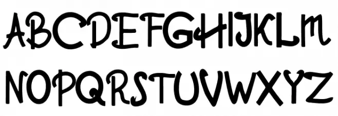 Lylac Display Schriftart Groß