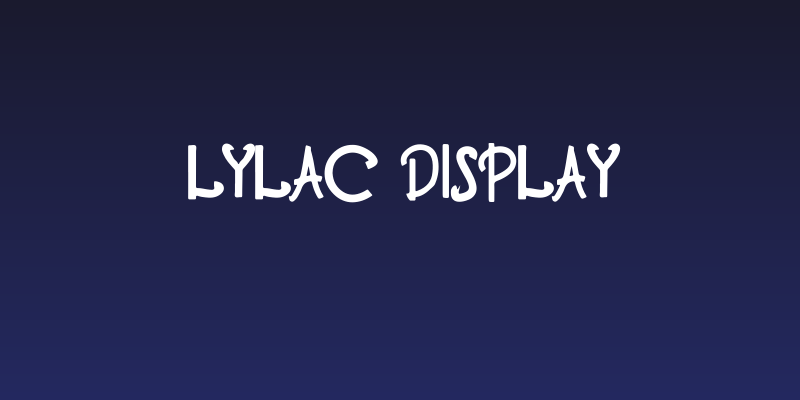 Lylac Display Social Header