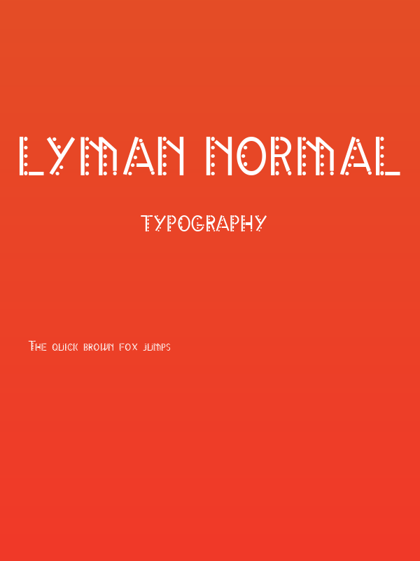 Lyman Normal Poster