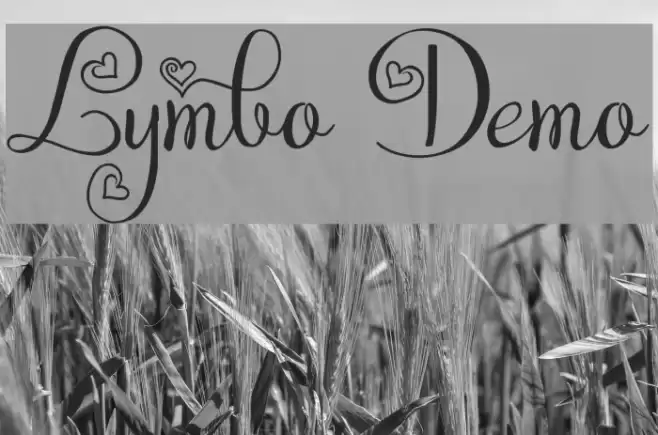 Lymbo Demo Font examples