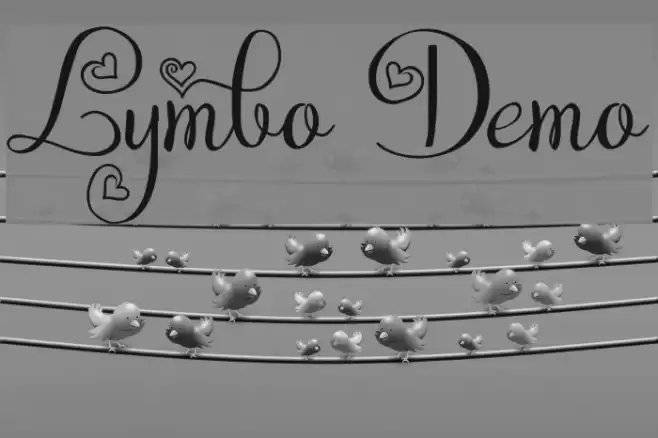 Lymbo Demo Font examples