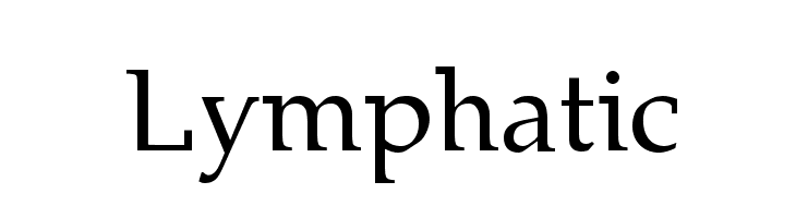 Lymphatic Font