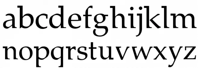 Lymphatic 字体 小写