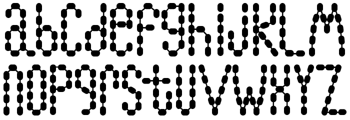 Lymphnodes Font LOWERCASE