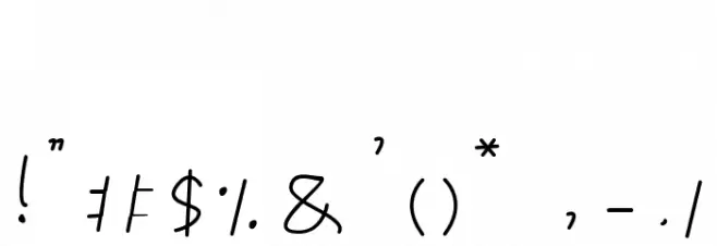 Lynda Font OTHER CHARS