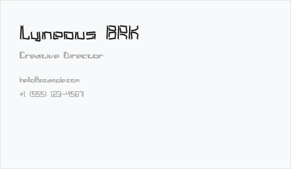Lyneous BRK Business Card