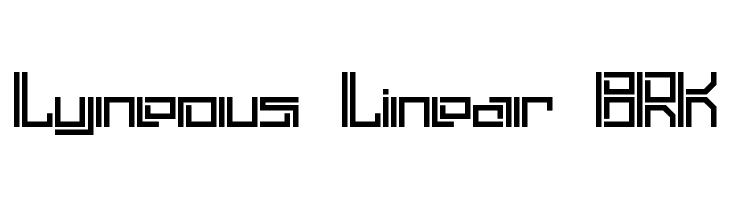 Lyneous Linear BRK Font