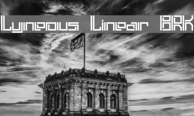 Lyneous Linear BRK Font examples