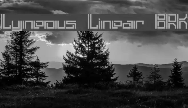 Lyneous Linear BRK Font examples