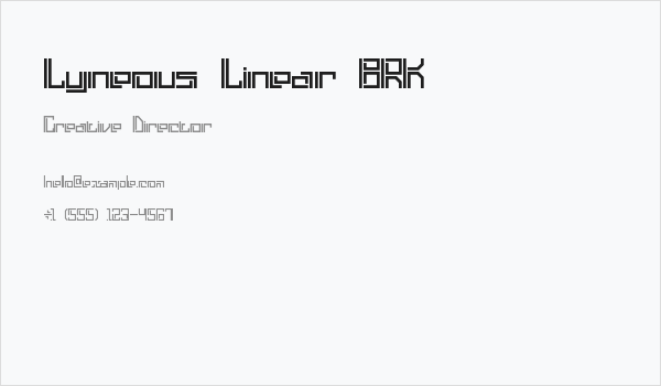 Lyneous Linear BRK Business Card