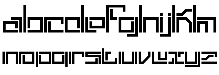 Lyneous Linear BRK Font LOWERCASE