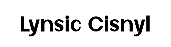 Lynsic Cisnyl  नि: शुल्क फ़ॉन्ट्स डाउनलोड