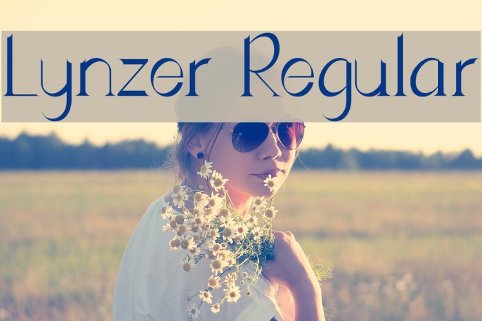 Lynzer Regular Schriftart examples