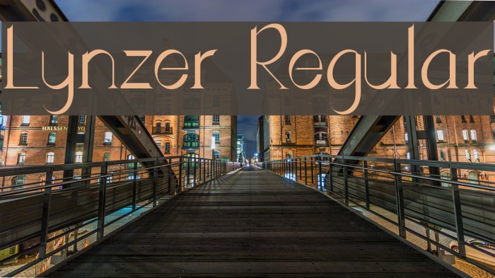 Lynzer Regular Schriftart examples