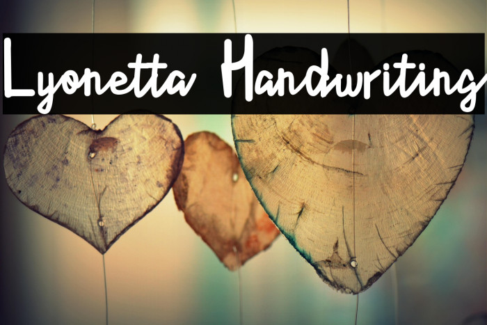 Lyonetta  Handwriting Example 1