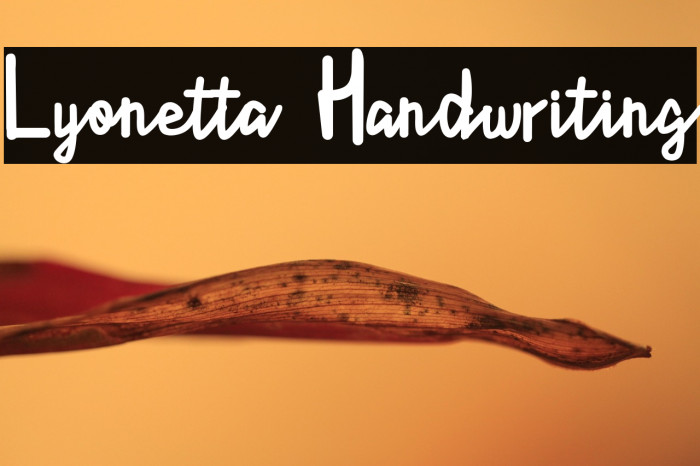 Lyonetta  Handwriting Example 2